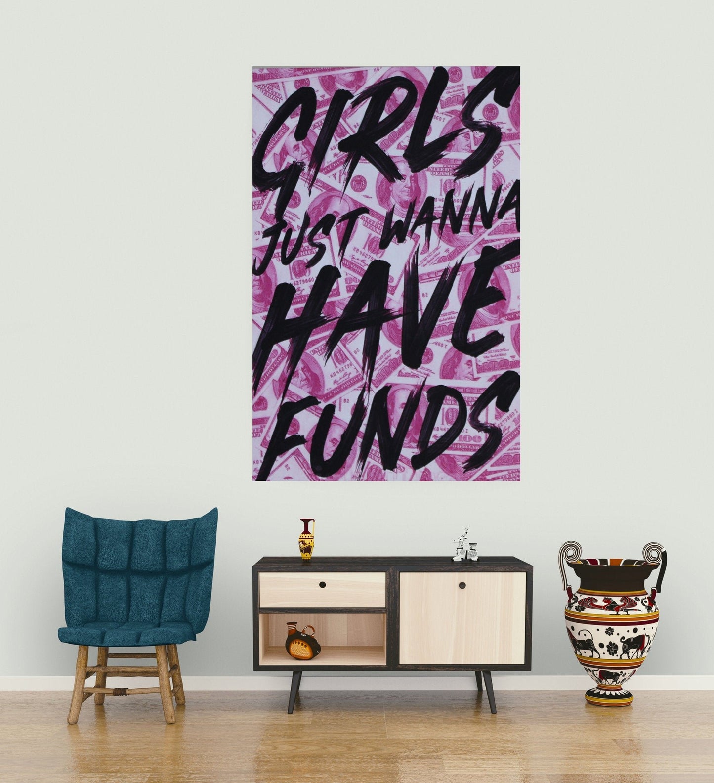 Girl Funds - Motivational Wall Art